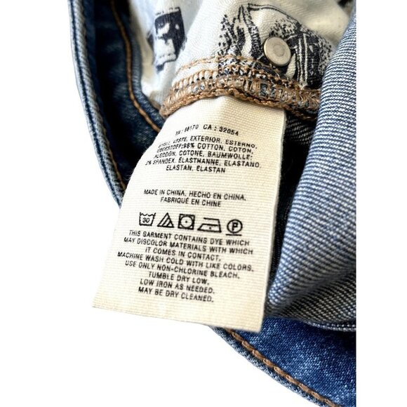 Pilcro the Letterpress by Anthropologie Light Wash Stet Jean Shorts 5 Pocket 25 - Picture 6 of 6